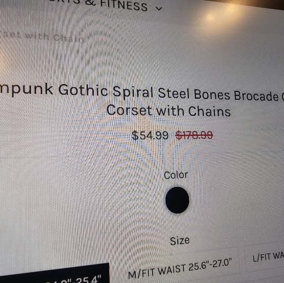 Brand New Gothic Corset - Picture 5 of 9